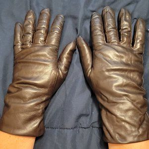 Cashmere Lined Leather Gloves